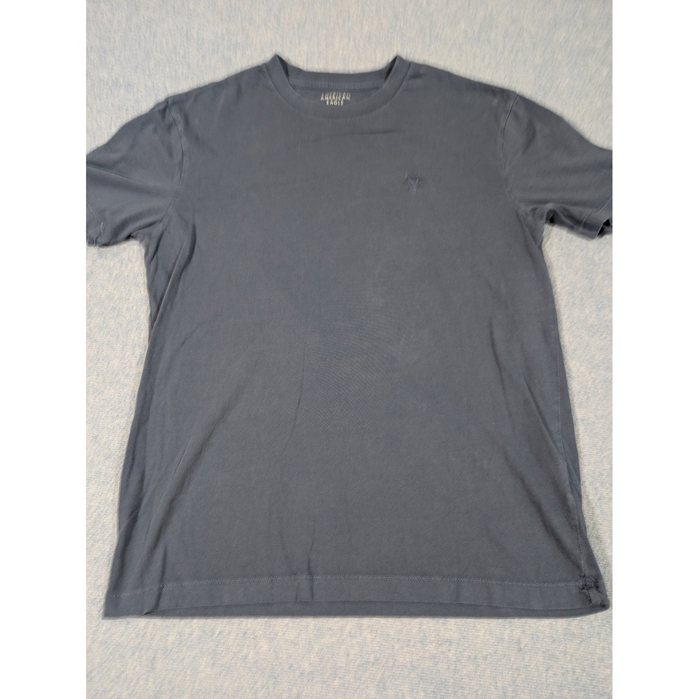 American Eagle Mens XS Navy Blue Short Sleeve Crew Neck Cotton T-Shirt Logo